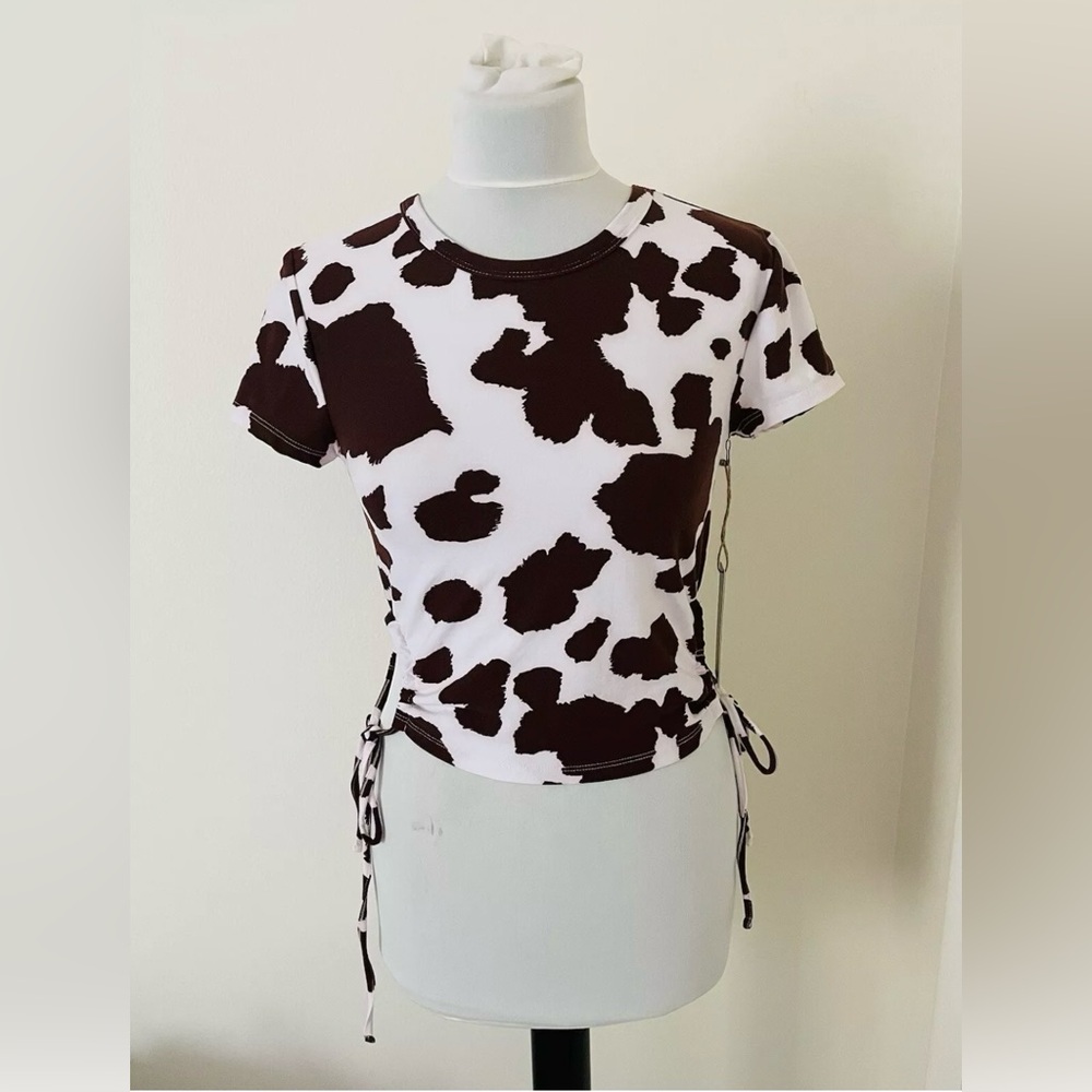 NWT Love Dazed Women Crop Top Junior Size M Short Sleeves Cowgirl Western